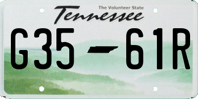 TN license plate G3561R
