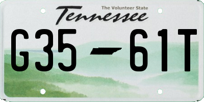 TN license plate G3561T