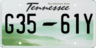 TN license plate G3561Y