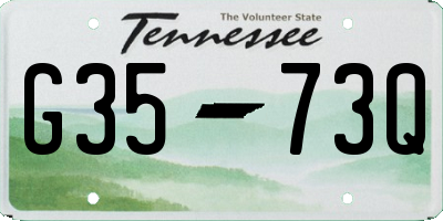 TN license plate G3573Q