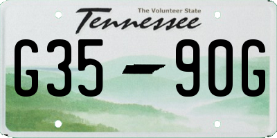 TN license plate G3590G