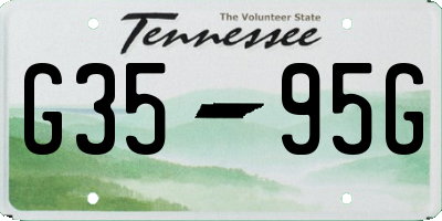 TN license plate G3595G