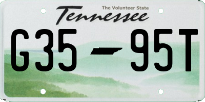 TN license plate G3595T