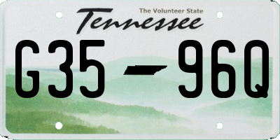TN license plate G3596Q