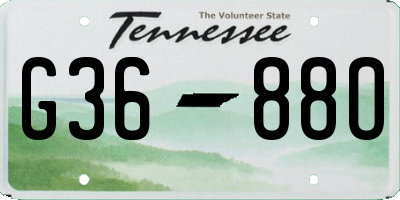 TN license plate G3688O