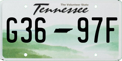 TN license plate G3697F