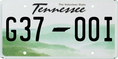 TN license plate G3700I