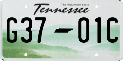 TN license plate G3701C