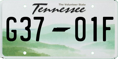 TN license plate G3701F