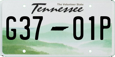 TN license plate G3701P