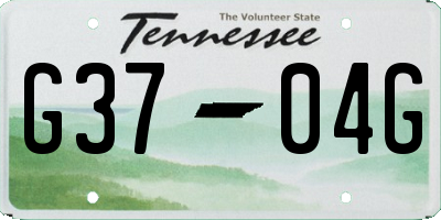 TN license plate G3704G