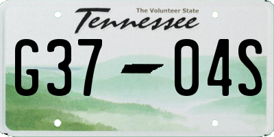 TN license plate G3704S