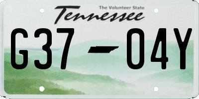 TN license plate G3704Y