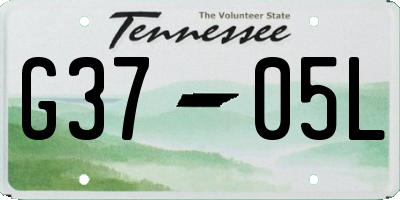 TN license plate G3705L