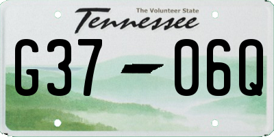 TN license plate G3706Q