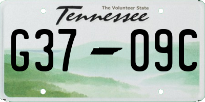 TN license plate G3709C