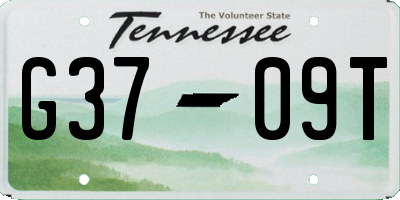 TN license plate G3709T