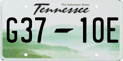 TN license plate G3710E