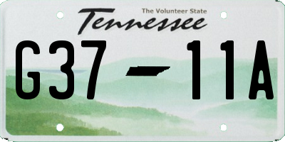 TN license plate G3711A