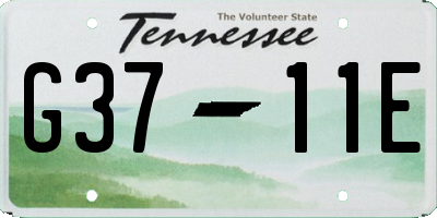 TN license plate G3711E