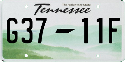 TN license plate G3711F