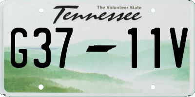 TN license plate G3711V
