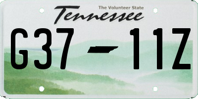 TN license plate G3711Z