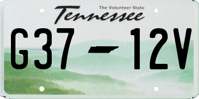 TN license plate G3712V