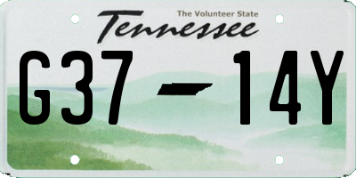 TN license plate G3714Y