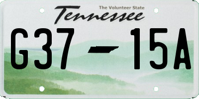 TN license plate G3715A