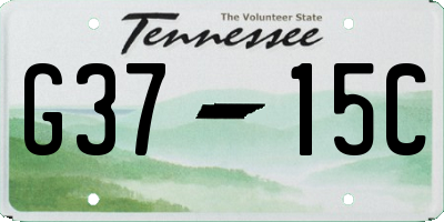TN license plate G3715C