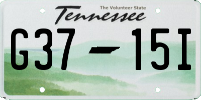 TN license plate G3715I