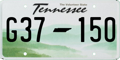 TN license plate G3715O