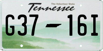 TN license plate G3716I