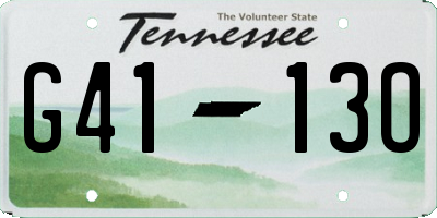 TN license plate G4113O