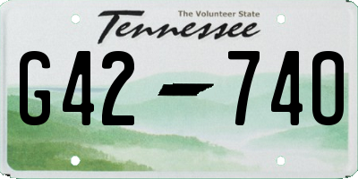 TN license plate G4274O