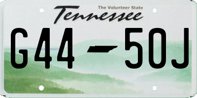 TN license plate G4450J