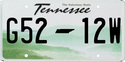 TN license plate G5212W