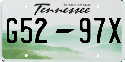 TN license plate G5297X