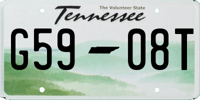 TN license plate G5908T