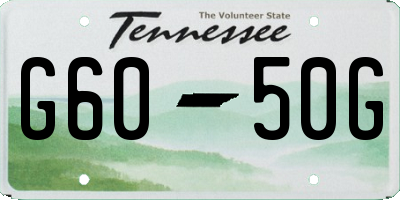 TN license plate G6050G