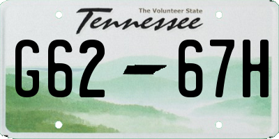 TN license plate G6267H
