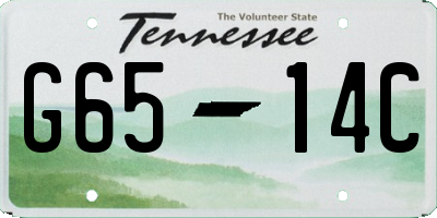 TN license plate G6514C