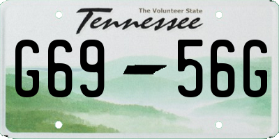 TN license plate G6956G