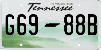 TN license plate G6988B