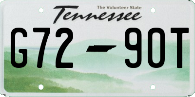 TN license plate G7290T