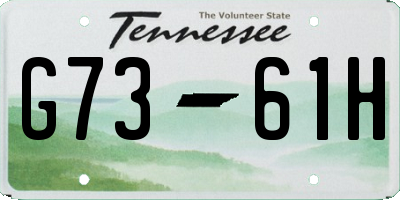 TN license plate G7361H