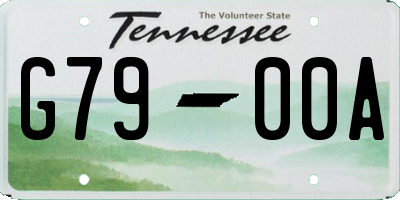 TN license plate G7900A