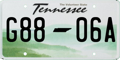 TN license plate G8806A