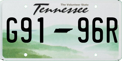TN license plate G9196R